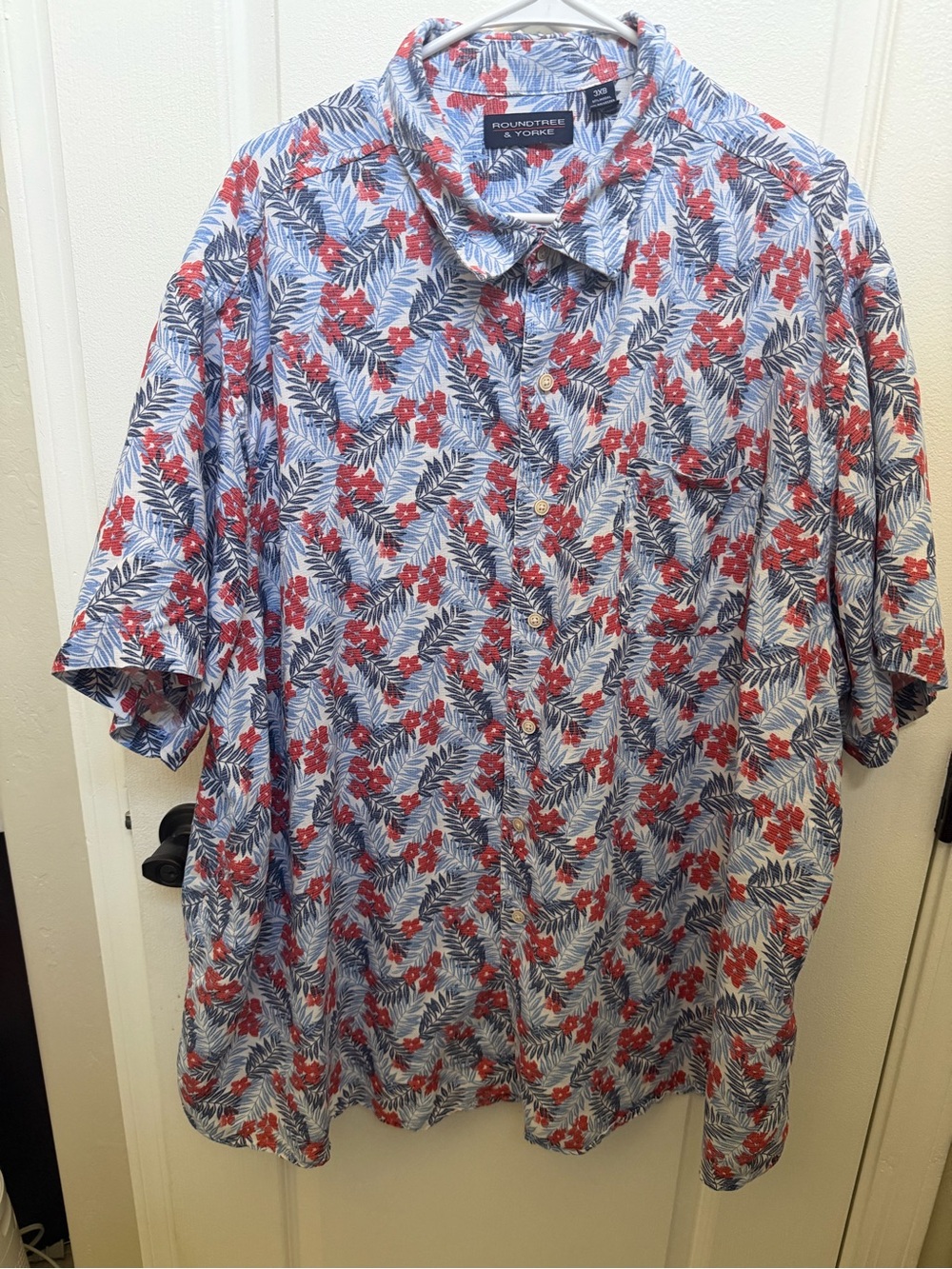 Roundtree & Yorke floral men’s shirt sz 3XB